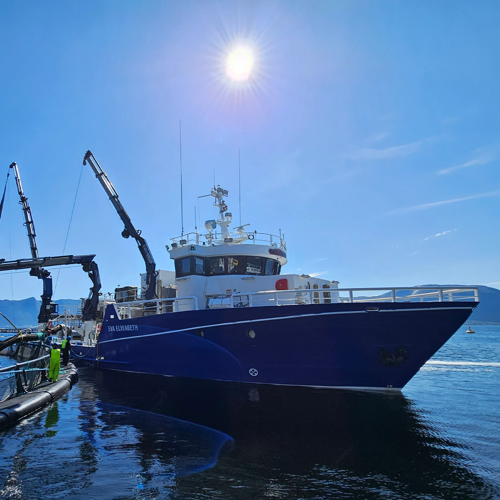 Fartøyet Brufisken ute på behandling